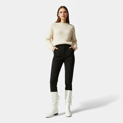 Just-Outlet | Women’s Mid-Calf Boots – Classic Lace-Up Elegance