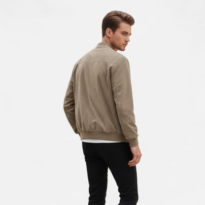 Just-Outlet | Men’s Suede Aviator Jacket – Heritage Flight Style