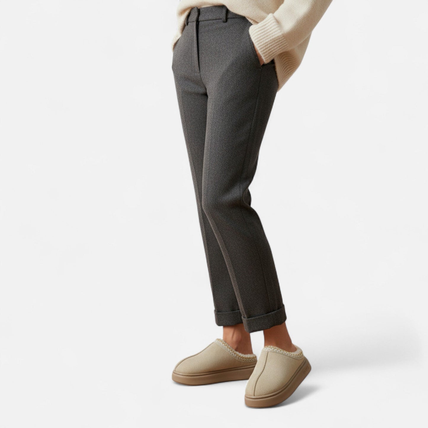 Just-Outlet | Women’s Ethnic Lace Slippers – Autumn Winter Comfort