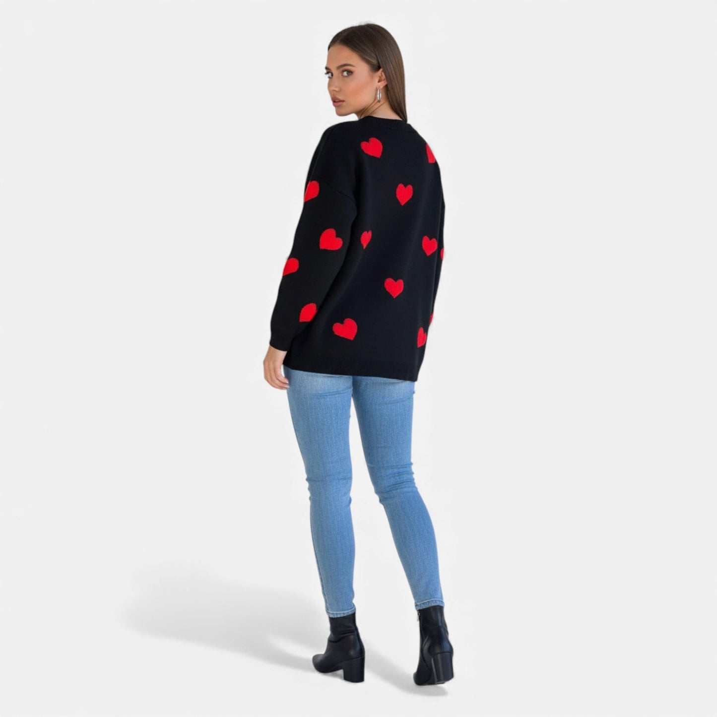 Just-Outlet | Women’s Sweater – Embroidered Geometric Knit