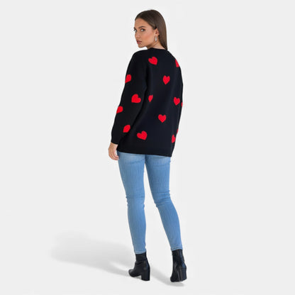 Just-Outlet | Women’s Sweater – Embroidered Geometric Knit
