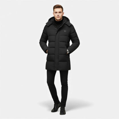 Just-Outlet | Men’s Long Coat – Stand-Collar Winter Classic
