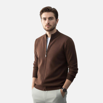 Just-Outlet | Men’s Full-Zip Sweater – Heritage Wool Blend