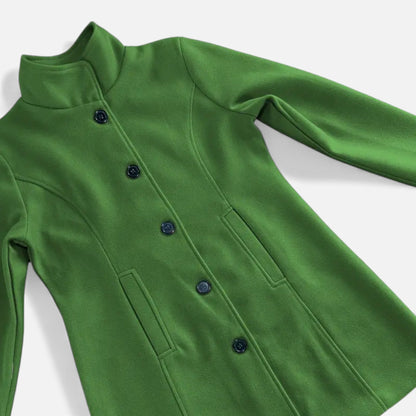 Just-Outlet | Women’s Tweed Coat – Mid-Length H-Silhouette Elegance