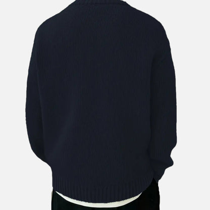 Just-Outlet | Men’s Sweater – Crew-Neck Winter Essential