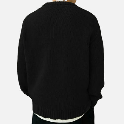 Just-Outlet | Men’s Sweater – Crew-Neck Winter Essential