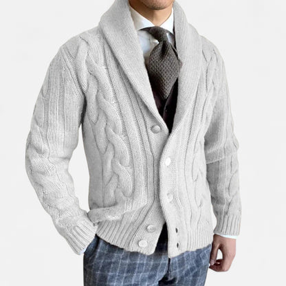 Just-Outlet | Men’s Cardigan – Knitted Twist Heritage Style