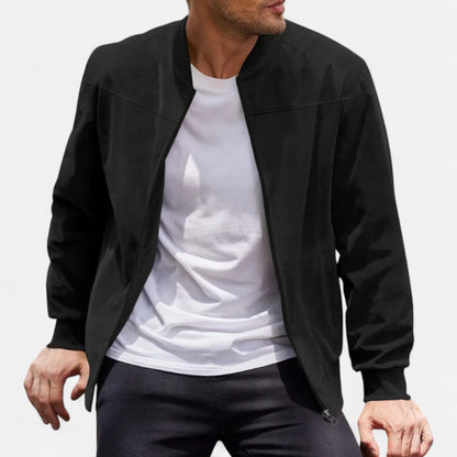 Just-Outlet | Men’s Suede Aviator Jacket – Heritage Flight Style