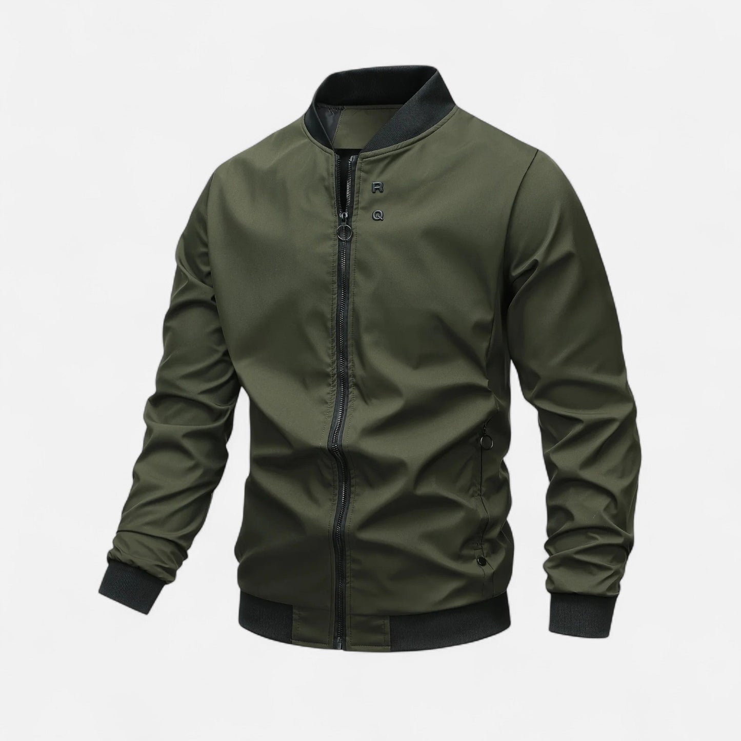 Just-Outlet| Men’s Jacket – Lightweight Stand Collar Elegance