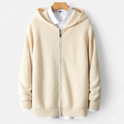 Just-Outlet | Men’s Padded Cardigan – Heritage Hooded Knit