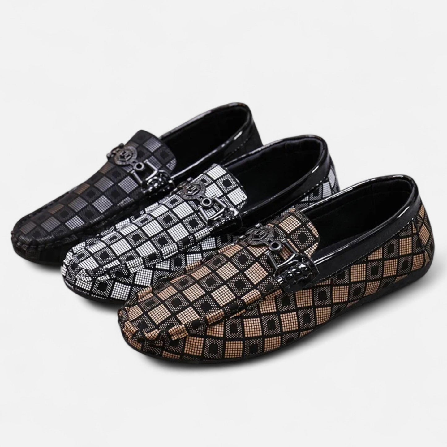 Just-Outlet | Men’s Loafers – Plaid Heritage Breathable Style