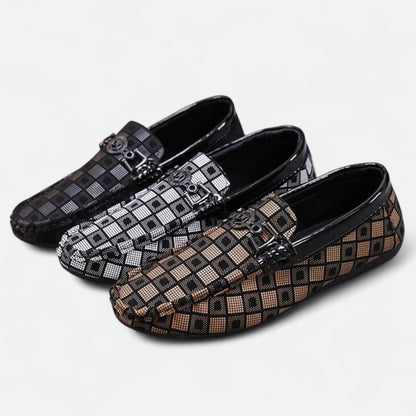 Just-Outlet | Men’s Loafers – Plaid Heritage Breathable Style