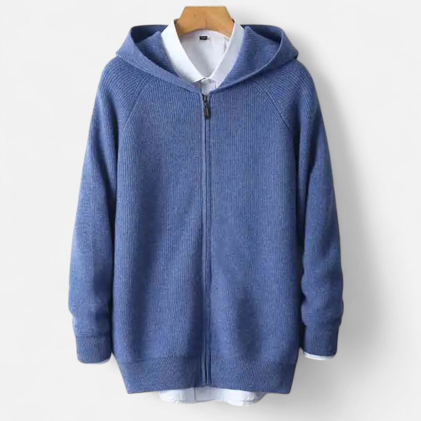 Just-Outlet | Men’s Padded Cardigan – Heritage Hooded Knit