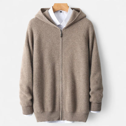Just-Outlet | Men’s Padded Cardigan – Heritage Hooded Knit