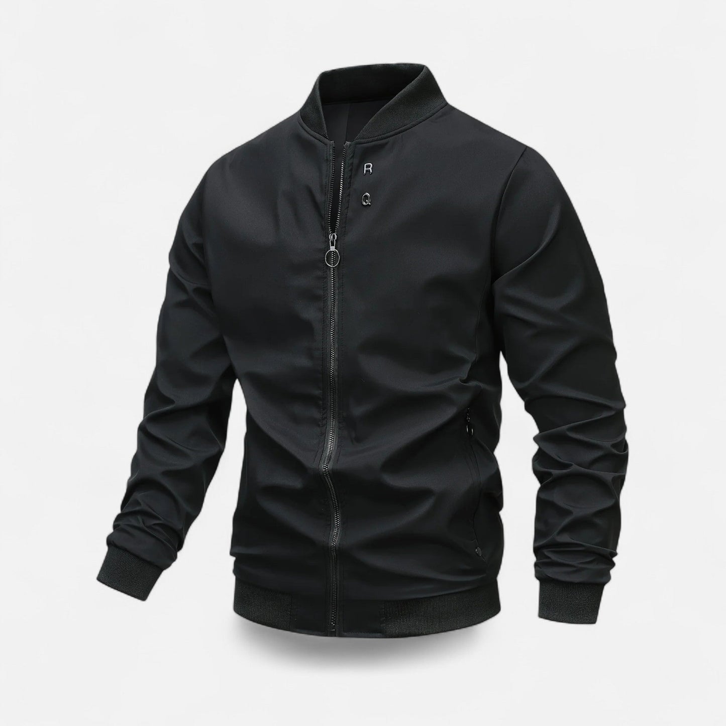 Just-Outlet| Men’s Jacket – Lightweight Stand Collar Elegance
