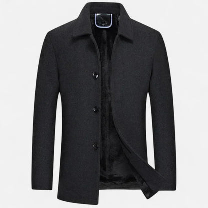 Just-Outlet | Men’s Wool Coat – Classic Winter Elegance