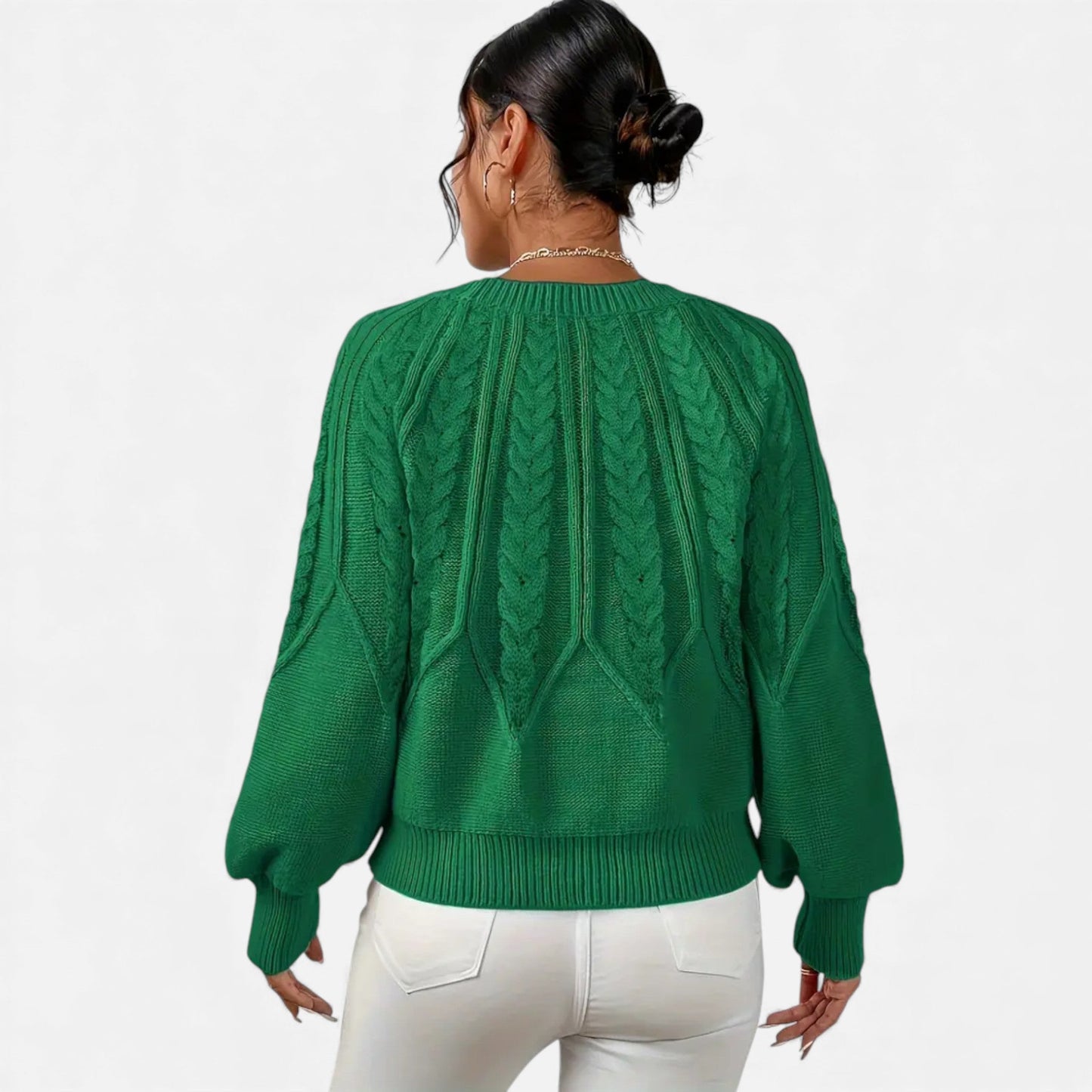 Just-Outlet | Women’s Sweater – Elegant Crew-Neck Knit