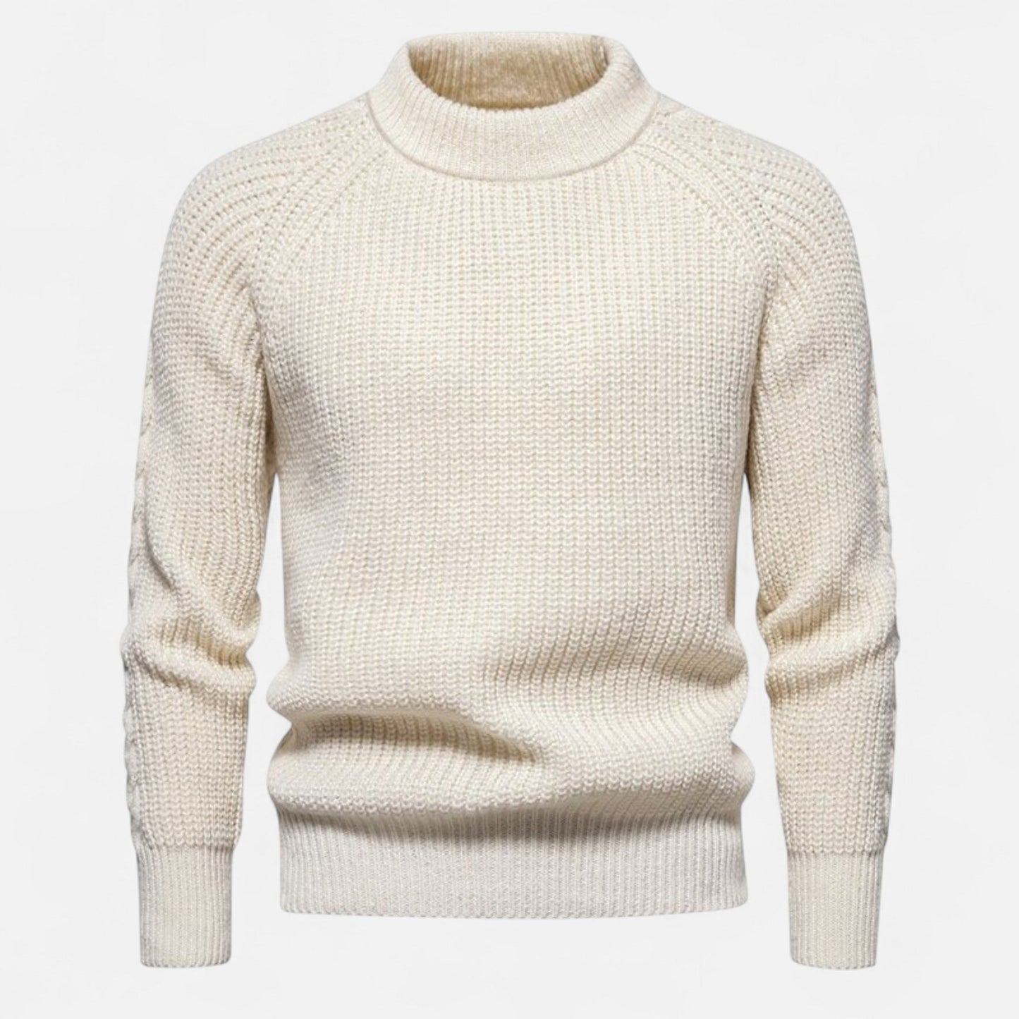 Just-Outlet | Men’s Slim-Fit Sweater – Ribbed Knit Elegance