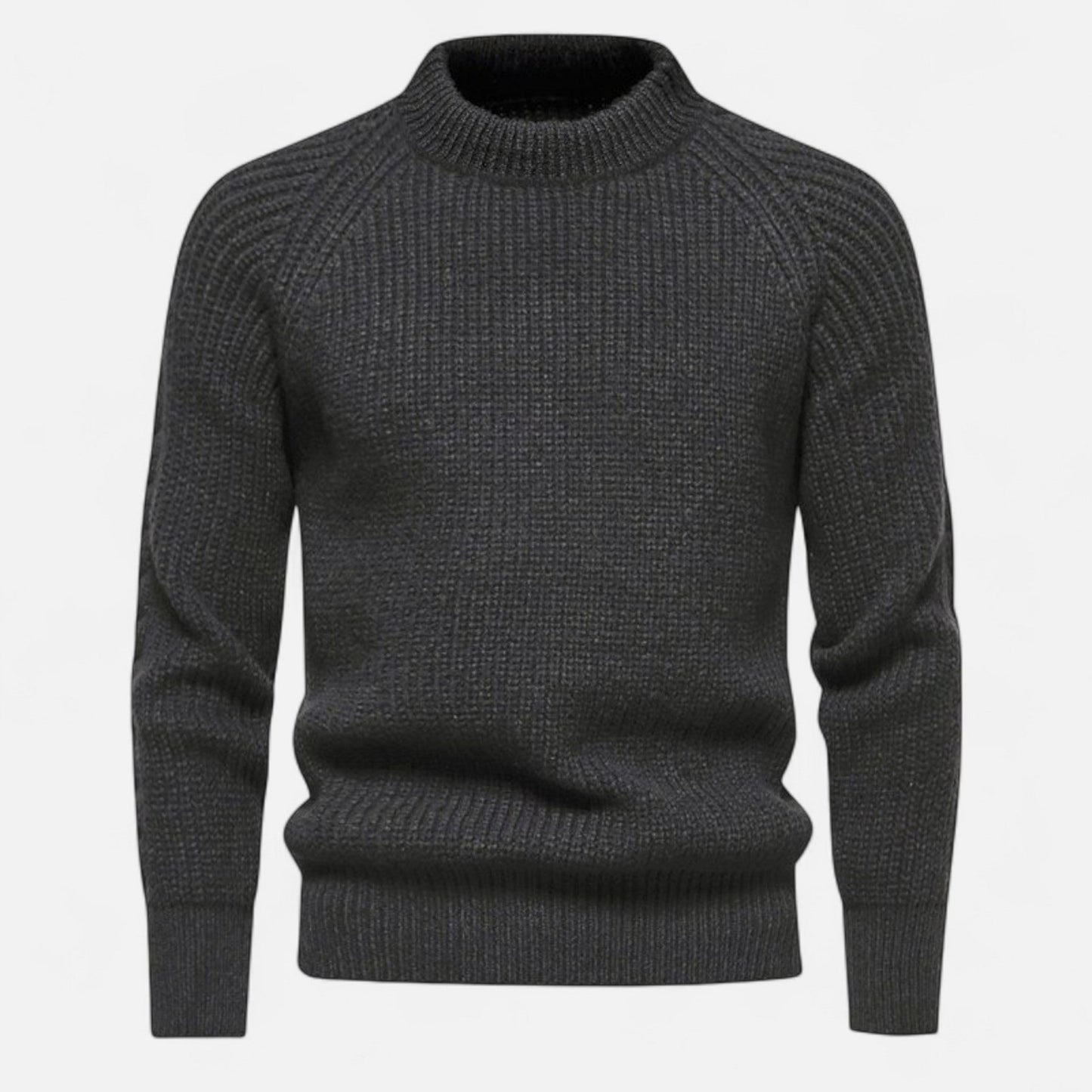 Just-Outlet | Men’s Slim-Fit Sweater – Ribbed Knit Elegance