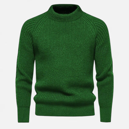 Just-Outlet | Men’s Slim-Fit Sweater – Ribbed Knit Elegance