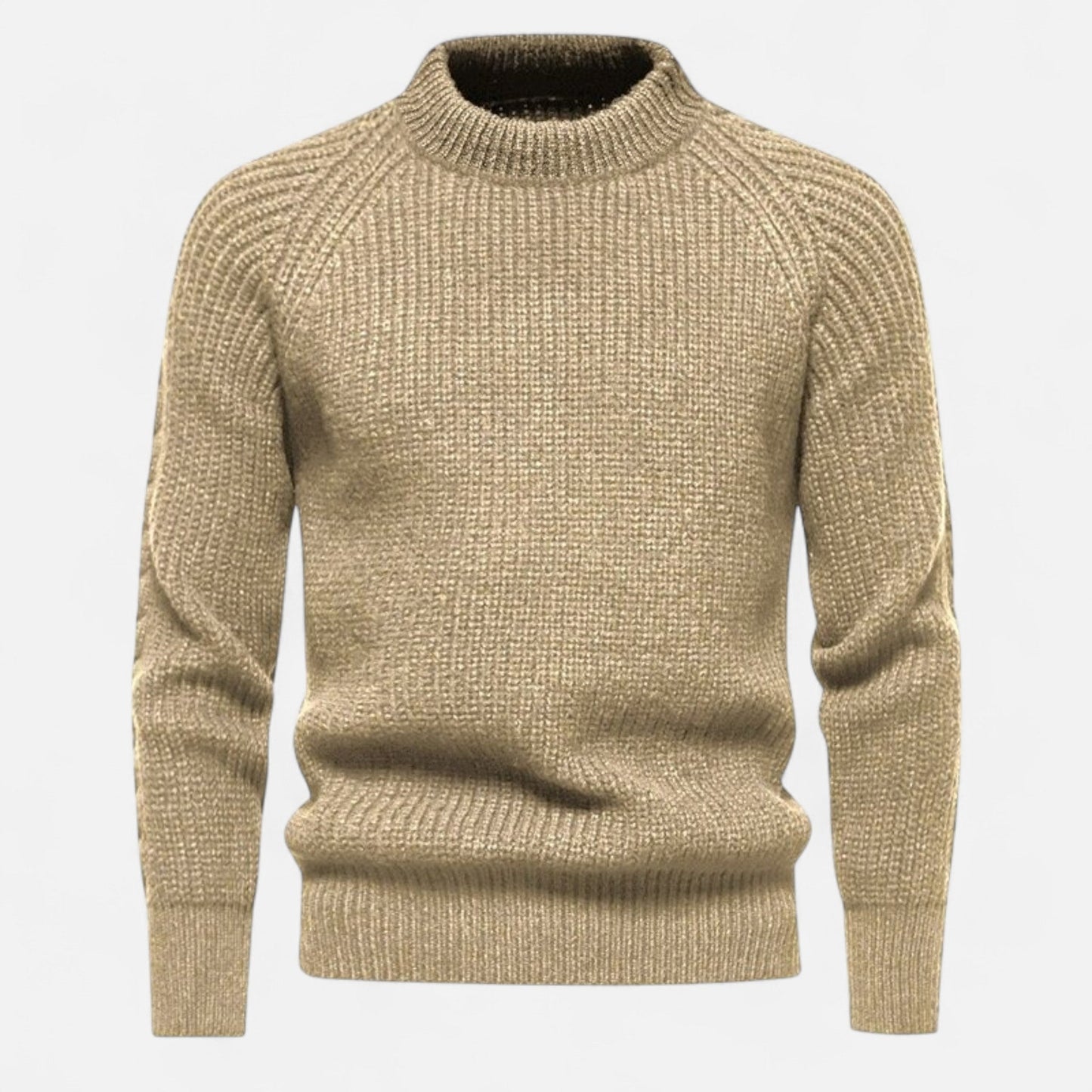 Just-Outlet | Men’s Slim-Fit Sweater – Ribbed Knit Elegance