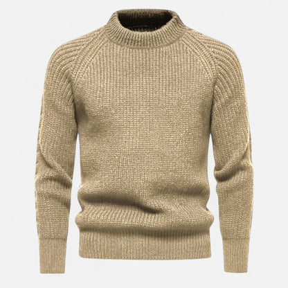Just-Outlet | Men’s Slim-Fit Sweater – Ribbed Knit Elegance