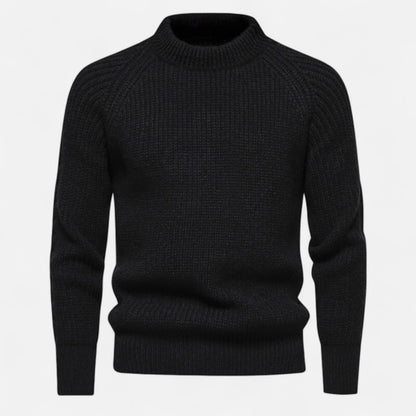 Just-Outlet | Men’s Slim-Fit Sweater – Ribbed Knit Elegance