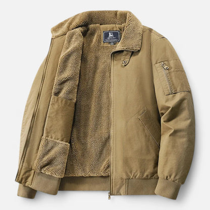 Just-Outlet | Men’s Jacket – Timeless Cotton & Lambswool