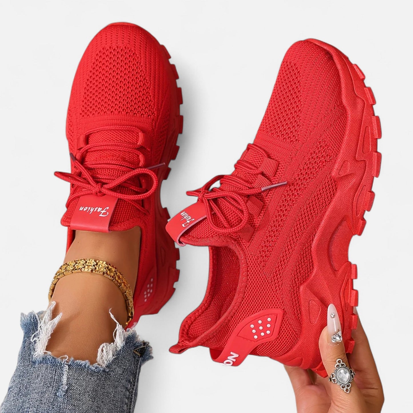 Just-Outlet | Women’s Sneakers – Breeze Mesh Lightweight Comfort