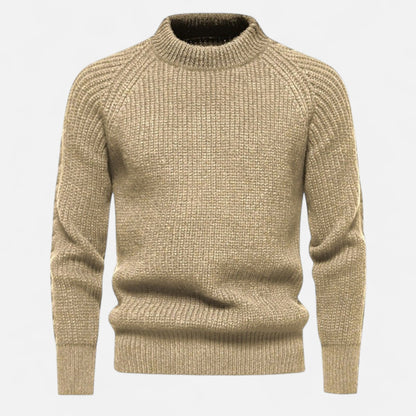 Just-Outlet | Men’s Slim-Fit Sweater – Ribbed Knit Elegance