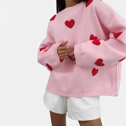 Just-Outlet | Women’s Sweater – Embroidered Geometric Knit