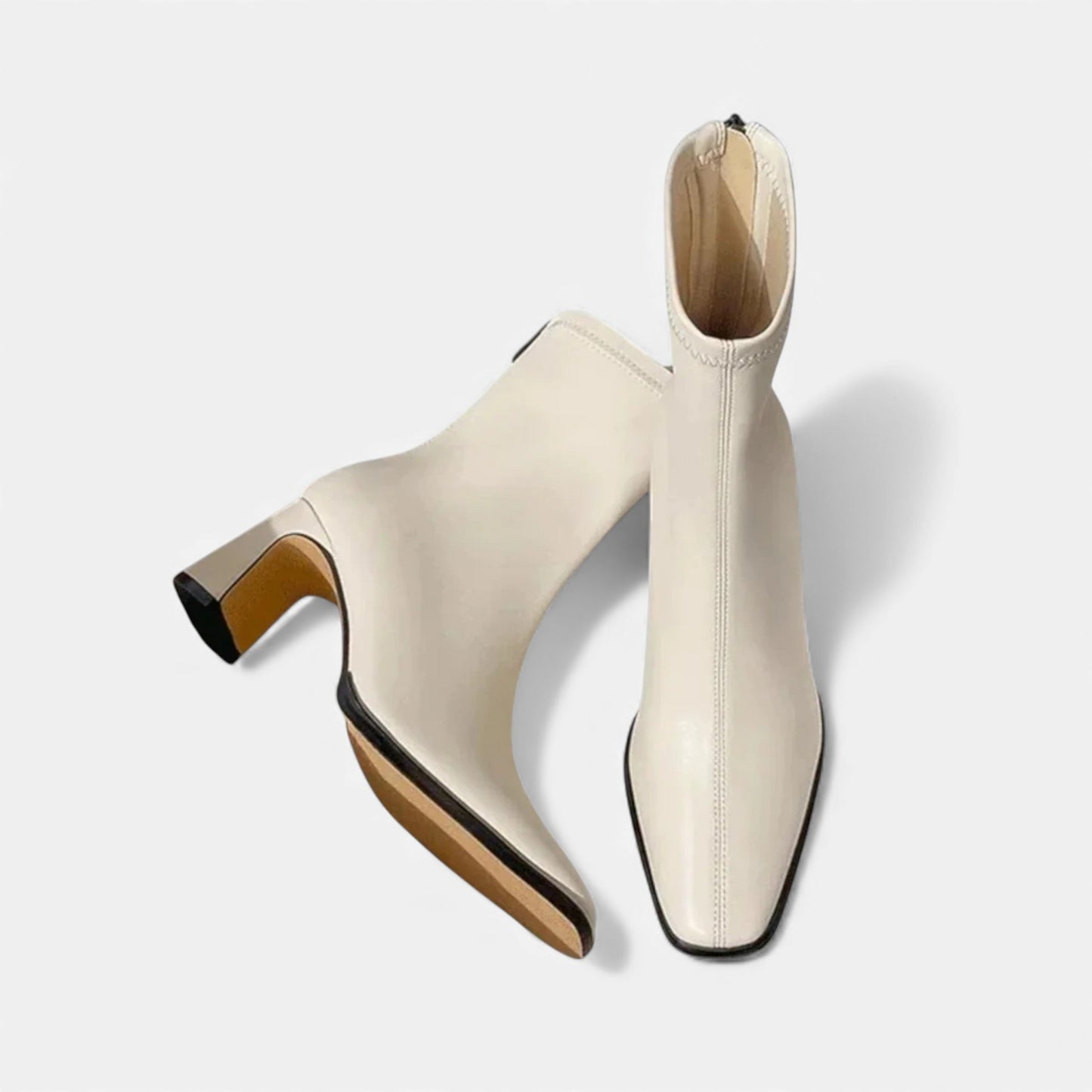 Just-Outlet | Women’s Vintage Square-Toe Ankle Boots – Timeless Suede Elegance